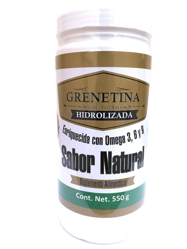 Grenetina Hidrolizada Sabor Natural 550 grs.