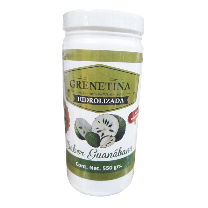 Grenetina Hidrolizada Sabor Guanabana con 550 gramos