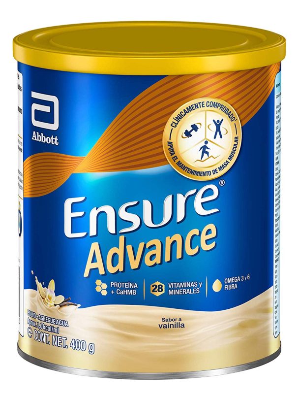 Ensure Advance Alimentación Especializada en Polvo Unica con HMB Sabor Vainilla de 400g