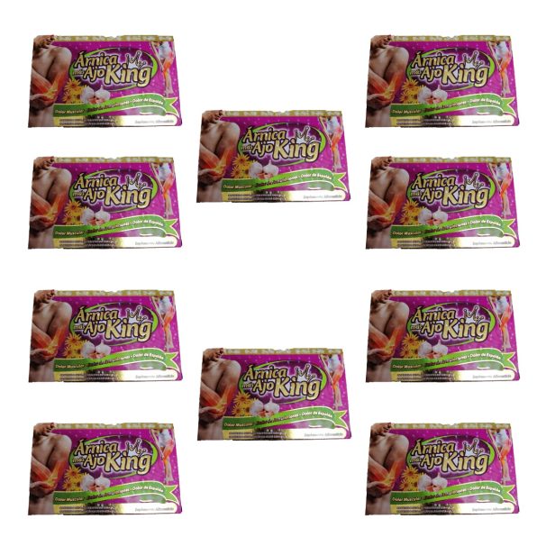 10 Arnica mas Ajo King, mayoreo con envío gratis.