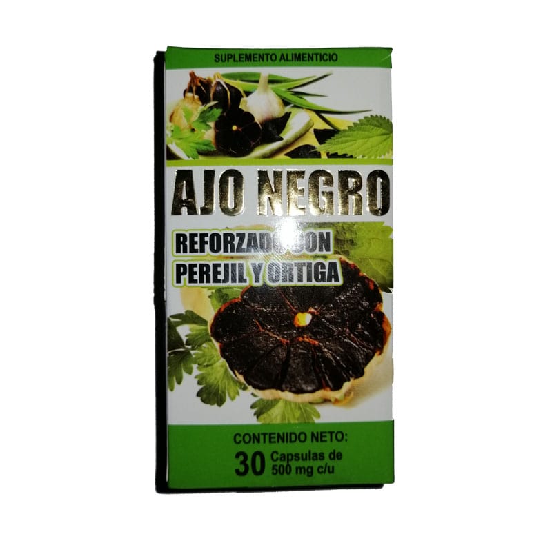Ajo Negro Reforzado con Perejil y Ortiga con 30 cápsulas