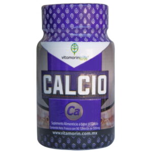 Calcio, bote con 90 tabletas de 500 mg