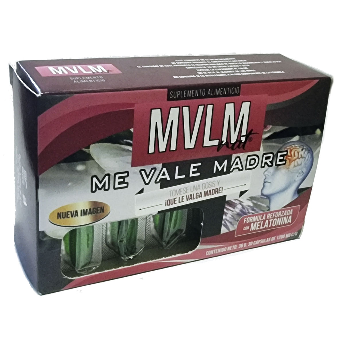 Me Vale Madre MVLM Nat con Melatonina 30 Cápsulas de Gel