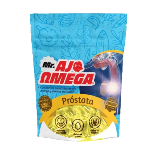 Mr Ajo Omega Prostata con 60 Cápsulas de Gel