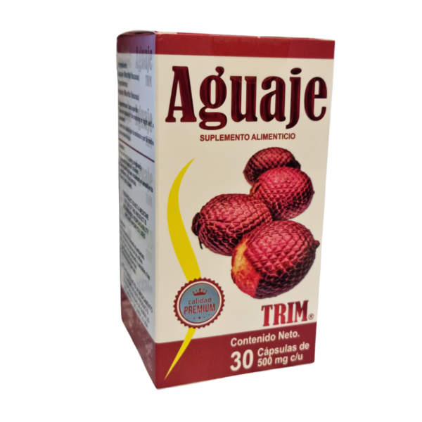 Aguaje Trim, Bote con 30 cápsulas de 500 mg