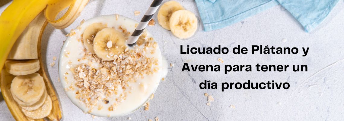 Licuado de plátano con avena en Casitodoonline