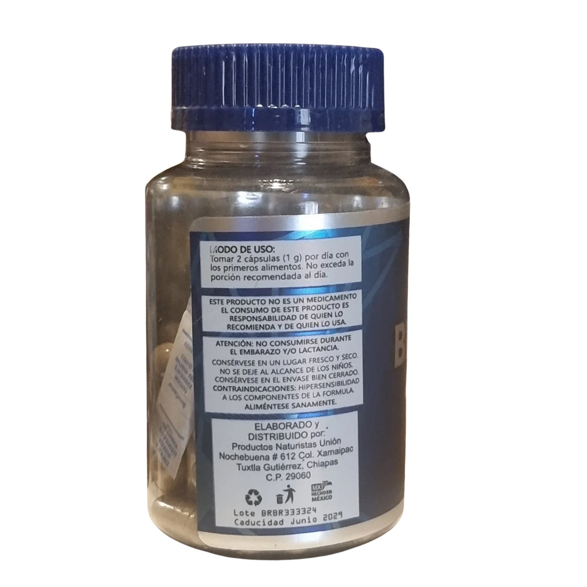 Berberina e Inulina Power - 60 Cápsulas de 500 mg - Imagen 2