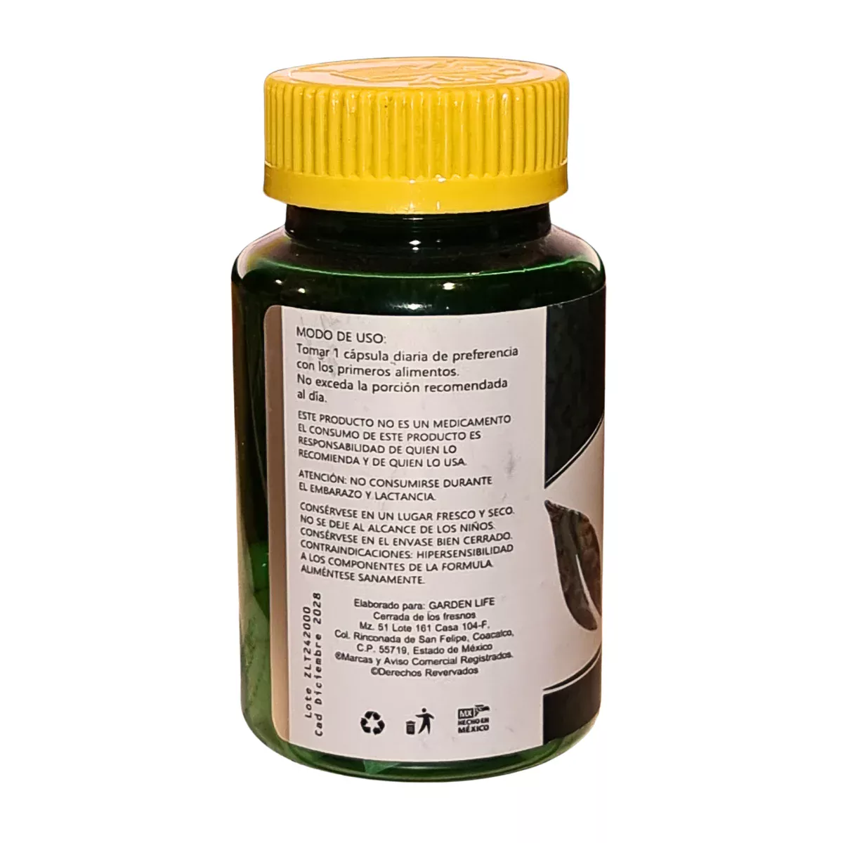 Zeolita Clinoptilolita 500 mg - 30 Cápsulas de Garden Life - Imagen 4