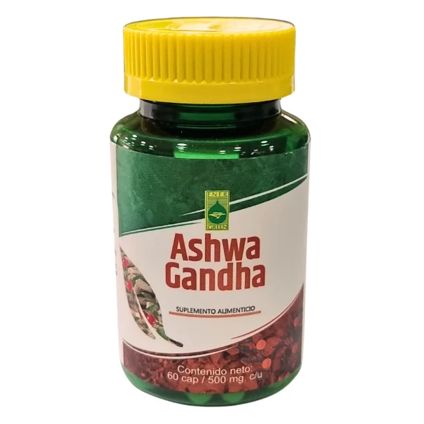 Ashwagandha con 60 Cápsulas de 500 mg de Ener Green