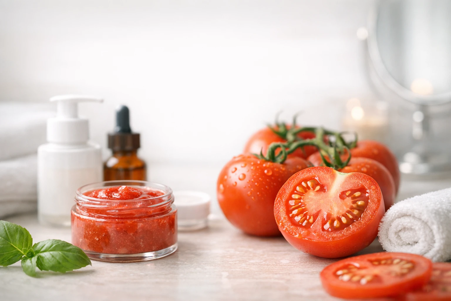 beneficios del tomate para la piel y el acné