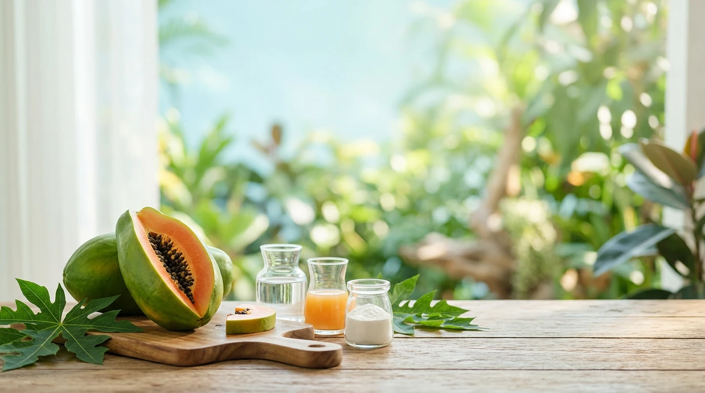 propiedades de la enzima papaína