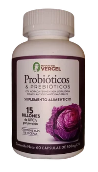 Frasco de probióticos Refugio del Vergel